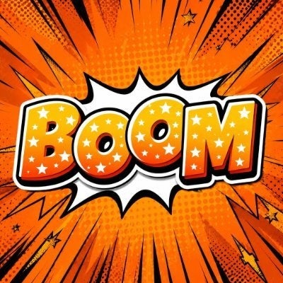 体験型アミューズメントブランド「Boom」のロゴビジュアル